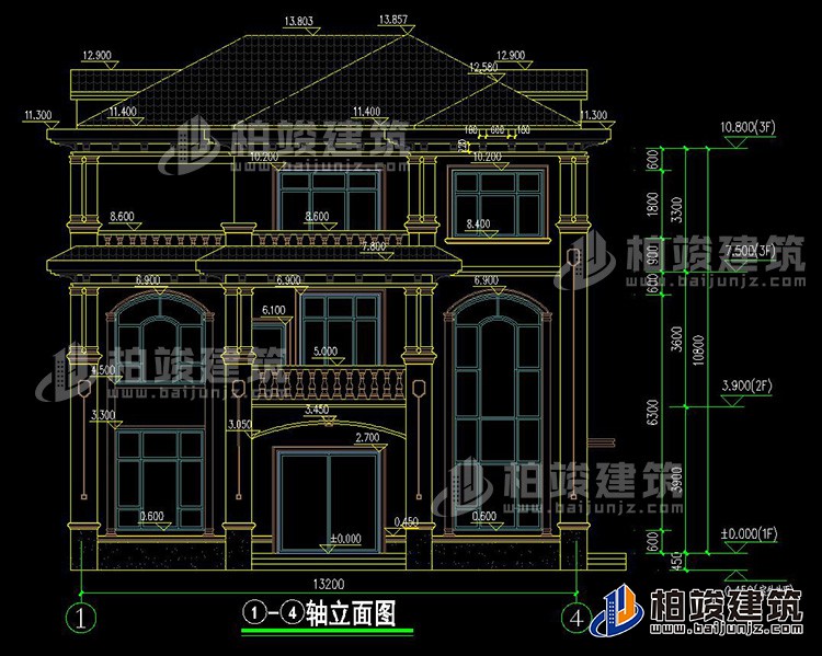 正立面图